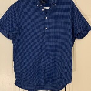 GAP Navy Plaid Casual Shirt